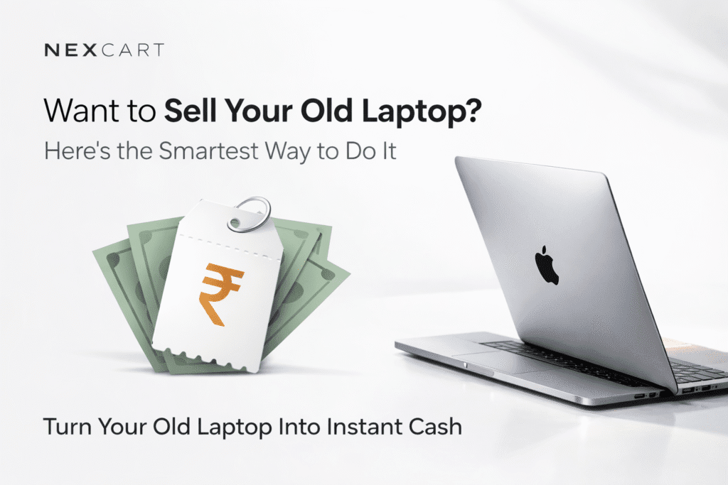 Sell your old laptop for cash with Nexcart – simple and safe laptop selling process